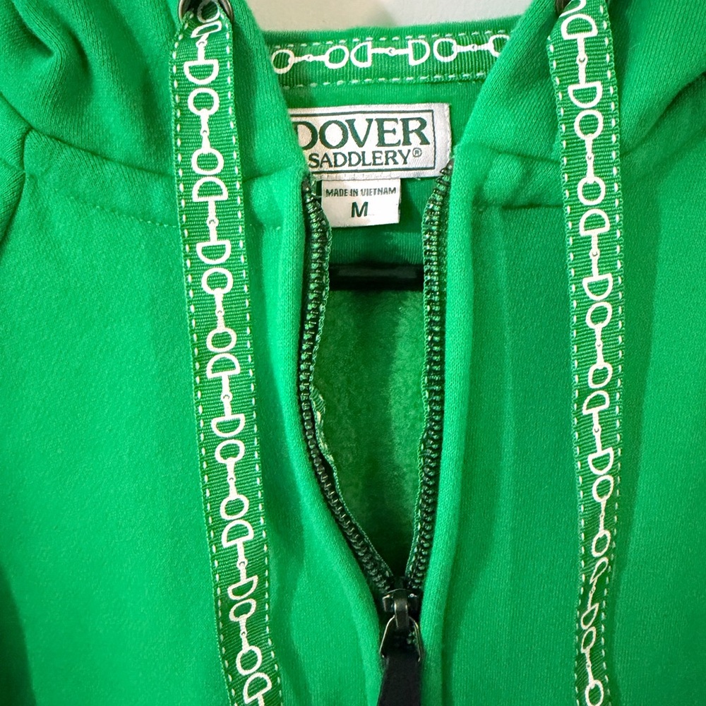 Dover Women's Green Hoodie Sweater - Picture 2 of 4